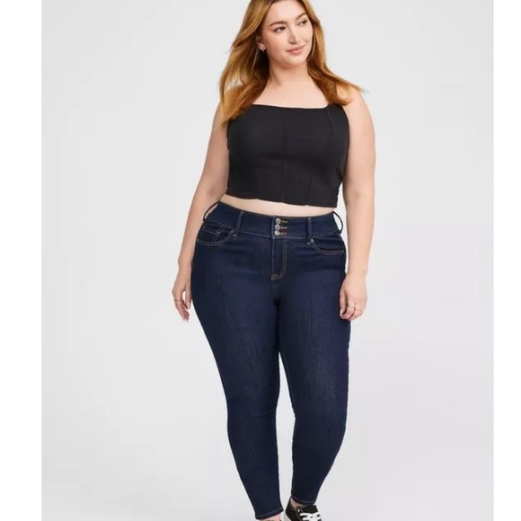Torrid Dark Wash Super Stretch Jegging Jeans Sz 12 - Picture 1 of 4